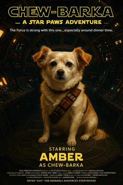 Galactic Snack Smuggler Pixel Paws Pet Portraits