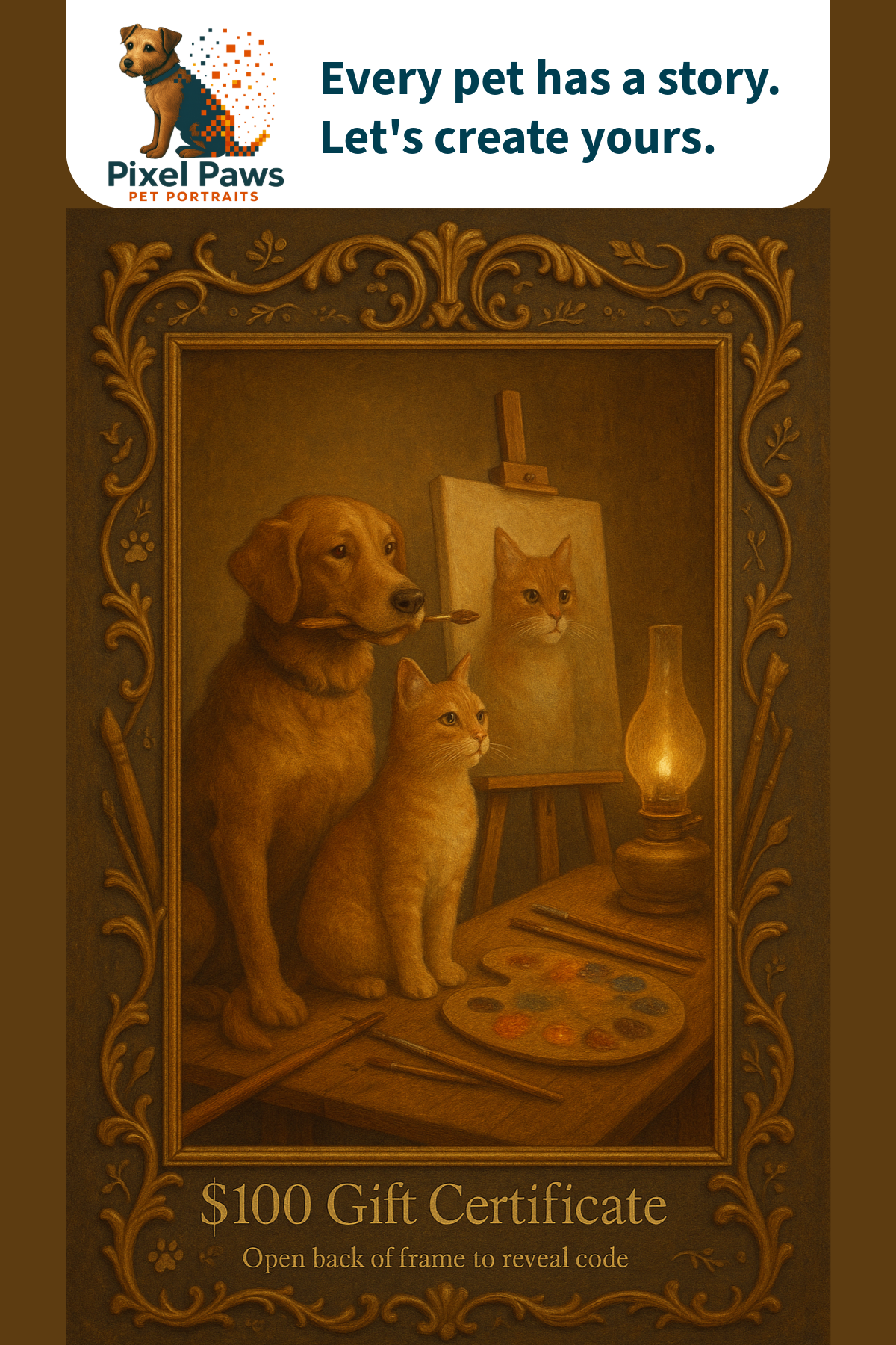 Pixel Paws Portraits Gift Certificates