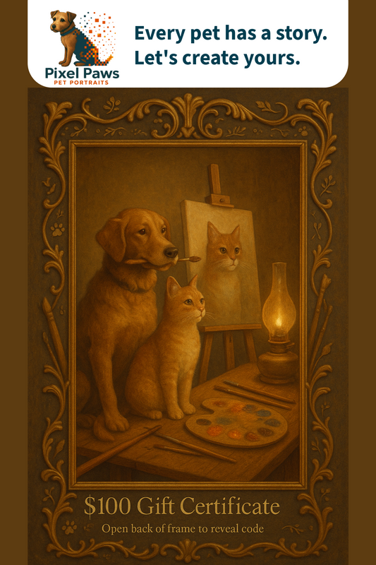 Pixel Paws Portraits Gift Certificates