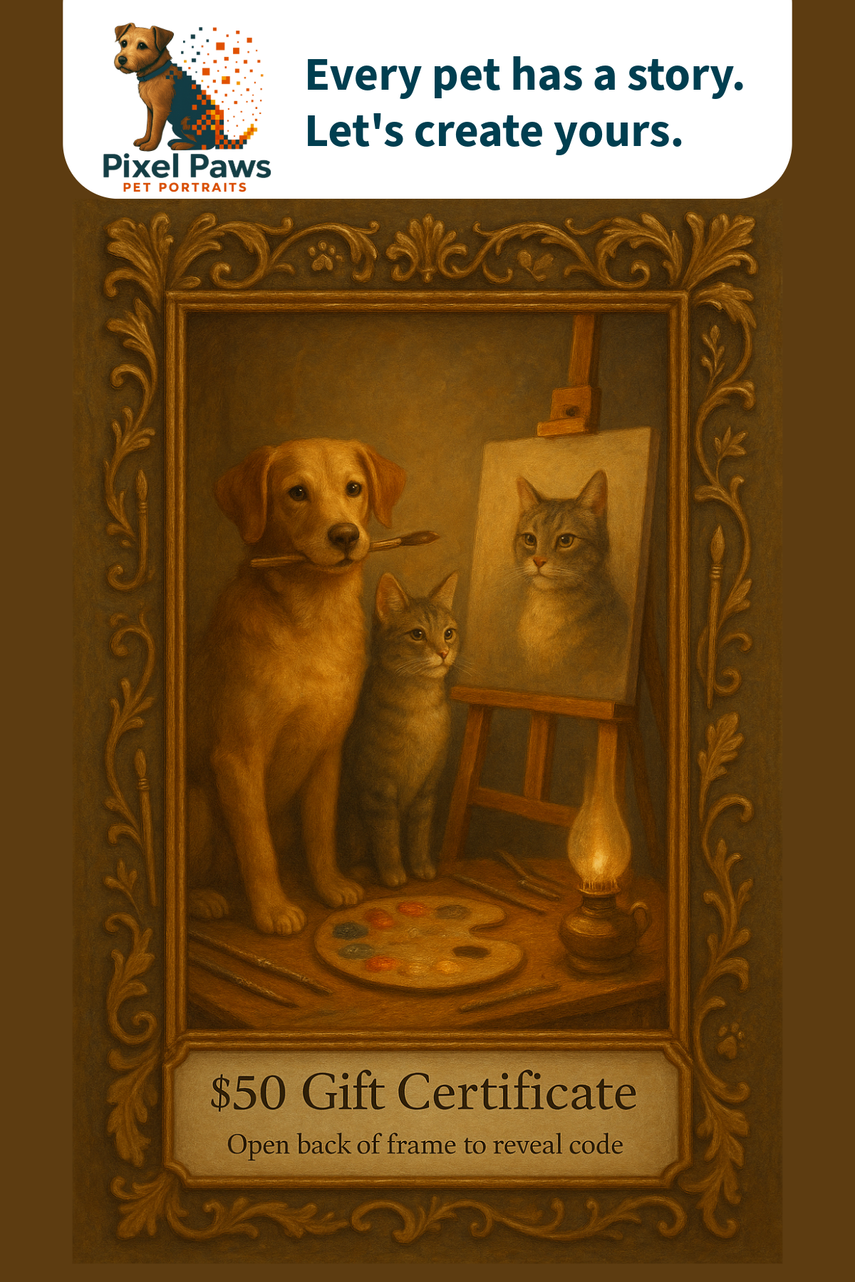Pixel Paws Portraits Gift Certificates