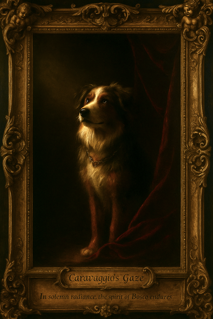 Caravaggio's Gaze Pixel Paws Pet Portraits