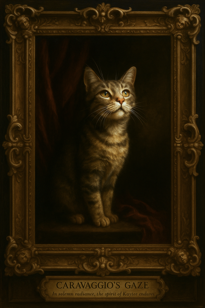 Caravaggio's Gaze Pixel Paws Pet Portraits