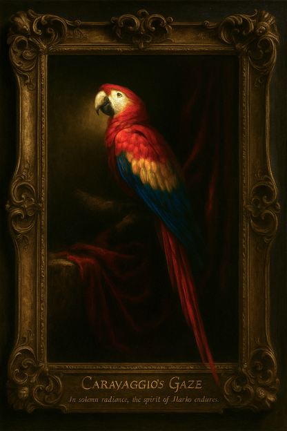 Caravaggio's Gaze Pixel Paws Pet Portraits