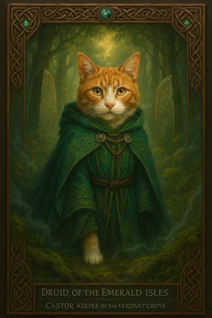 Druid of the Emerald Isles Pixel Paws Pet Portraits
