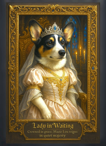 Lady In Waiting Pixel Paws Pet Portraits