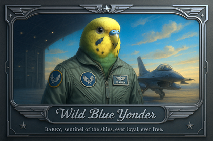 Wild Blue Yonder Pixel Paws Pet Portraits