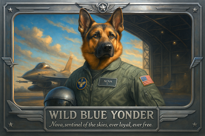 Wild Blue Yonder Pixel Paws Pet Portraits